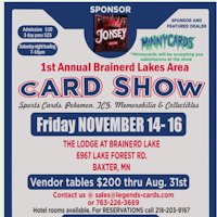 1st Annual Brainerd Lakes Area Card Show