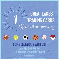 Great Lakes Trading Cards’ 1 Year Anniversary Trade Night